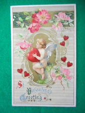 Vintage Embossed Valentine Postcard John Winsch St Valentines picture