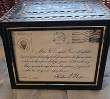 framed personal letter from the White House, dated thanking Mr. Urban C. Faber  picture