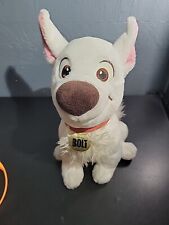 Disney Store Authentic BOLT Dog Plush Stuffed Animal Toy Sitting 12-14