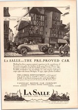 Vintage 1927 Cadillac La Salle, Auto, Automobile, Car 20's Print Ad picture