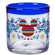 Disney Parks Drinking Glass Tumbler Cup Mickey Mouse Mexico Floral picture