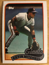 1989 Topps Kevin Mitchell Baseball Card #189 Giants Low-Grade O/C Poor picture