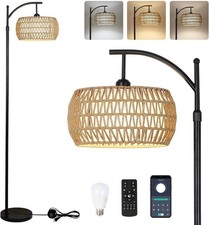 Arc Floor Lamp with Remote Control, Dimmable LED Floor Lamp with 3 Color picture