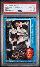 1977 Topps Star Wars Series 1 No 31 Sighting The Death Star PSA 8 picture