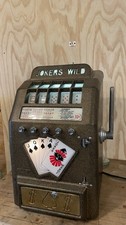 Rare Vintage 1950's ? Daval Co. Jokers Wild 10¢ Trade Stimulator Slot Machine picture
