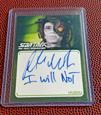 2020 STAR TREK TNG JONATHAN DEL ARCO BORG SIGNED INSCRIBED CARD A23