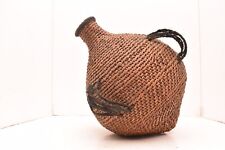 Antique 1800s Paiute Native American Indian Seed Carrier Basket Jug VTG Woven. picture
