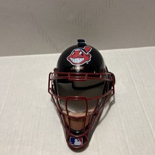 Cleveland Indians Mini Helmet Replica Catchers Mask~Head Gear Chief Wahoo picture