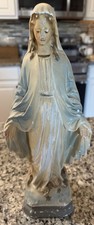 Mother Mary Chalkware Statue C.S. 113, Vintage ‘50’s, Chipped picture