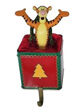 Vintage Disney A Christmas to Remember Bobbing Tigger 6” Stocking Holder picture