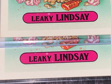 1985 Topps Garbage Pail Kids Original Series 2 #45a Leaky Lindsay “HICKEY” Error picture