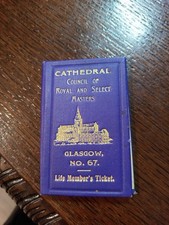 1925 Life Member Cathedral Council Royal Select Masters Freemasonry masonic/989 picture