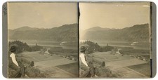 OREGON STEREOVIEW - Hood River - Columbia River - Frank Patterson 1910s picture