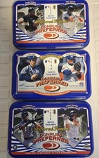 Lot of 3 Empty 1997 Donruss Preferred Baseball Tins - Griffey, Gwynn, Clemens... picture