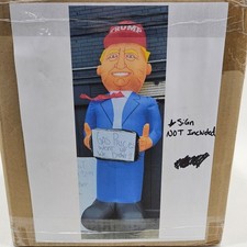 12 Ft Inflatable PRESIDENT DONALD TRUMP Balloon USA Thumbs up, No Sign, Yard Dec picture