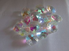 1000- 14 MM AB COLOR AAA 2 HOLE OCTAGON CRYSTAL GLASS BEADS CHANDELIER picture