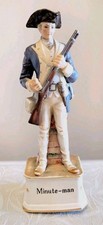 Vintage Andrea by Sadek Minuteman Revolutionary War Soldier Music Box #8769 picture