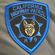 California Highway Patrol K-9 Police Patch - Single picture