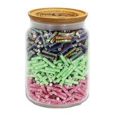 Hybrid Supreme Filters Glass Jar 1000 Bunt G'mischt Activated Carbon Preroll Raw picture