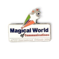 2000 APCO International Orlando Lapel Pin Magical World Communications Florida picture