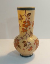 ''RARE'' Antique Poshinger Krystallia hand painted vase picture