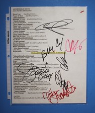 Autographed Signed EXERIENCE HENDRIX Concert Set List Billy Cox Eric Johnson +5 picture