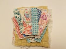 Sweet  Vintage Quilt Remnants & Cotton Eyelet 10 Pieces*Slow Stitch picture