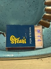 Vintage 1950’s Historic Stears For Steaks Beverly Hills Ca. Matchbook Matchbox picture