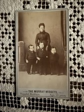 CDV of the Murray Midgets “Triplett Brothers” Age 20 years Barnum Circus 1860’s picture