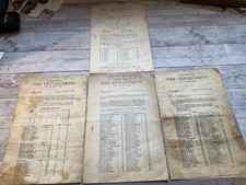 ORIGINAL WWII ERA FDNY FIRE DEPARTMENT SPECIAL ORDER PAMPHLETS NYC picture