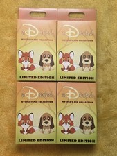 FOUR (4) Disney WDI MOG aDorbs Fox and the Hound Mystery Boxes SEALED 8 PINS picture