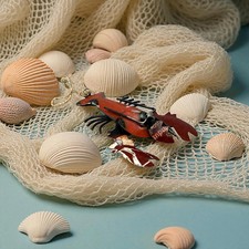 Repurposed Recycled Vintage Small Scrap Metal Lobster Ornament Rustic Beach Home picture