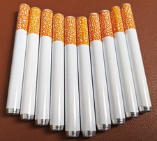10x Metal One Hitter Dugout Pipe Cigarette Bat Large 78mm / 3.07
