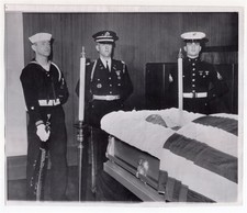 1964 Honor Guard for General MacArthur Body New York City Funeral Home Photo picture