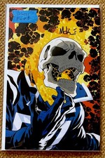 Ghost Rider #1 Exclusive Mike McKone Auto W/COA - Virgin Variant LTD 500 picture
