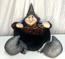 VTG Kids Of American Halloween Witch Candy Basket  picture
