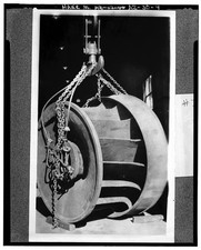 Photo:Tempe Arizona 1938 Crosscut Hydro Plant Leffel Water Wheel Interior picture
