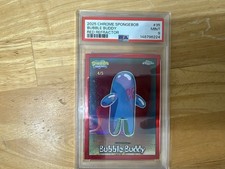 2025 Topps Chrome SpongeBob SquarePants Bubble Buddy /5 True Red PSA 9 POP 2 picture
