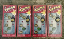 Lot 4 Vintage 1999 Pokemon Digital Watch Blister Pack Pikachu Nintendo NEW TCG picture