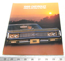 1969 CHEVROLET BELAIR IMPALA SS CAPRICE SALES BROCHURE ORIGINAL picture