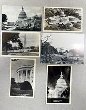 U.S. Capitol, White House Lot of 6 Washington DC Postcards B&W Unposted vintage picture
