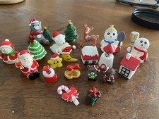 Miniature Christmas Assortment Of Resin Figures picture