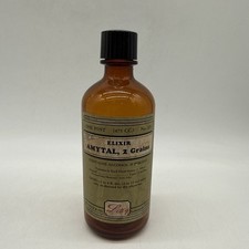 Vintage Eli, Lilly & Co. Elixir Amytal, 2 Grains No. 225 Empty Bottle w/ Cap USA picture