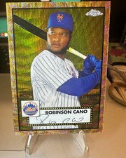 2021 Topps Chrome Platinum Anniversary Robinson Cano #293 Gold Refractor 48/50 M picture