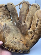 Vintage Rawlings Mickey Mantle Baseball Glove Big Leaguer As-Is picture