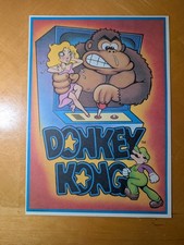 1982 TOPPS 9 CARD SHEET NINTENDO DONKEY KONG MARIO JUMP MAN AT WORK picture