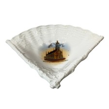 MOLINE , ILLINOIS IL Antique SWEDISH CHURCH Souvenir WHEELOCK China Dish Plate picture