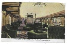 Cabin of Steamer Missouri, Northern Transportation Co - 1913 Card picture
