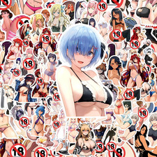 300 Pack Adult Anime Sexy Girl Waifu Stickers Large 2 Inch No Nudity Ground Ship picture