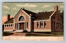 Rockland ME-Maine, Public Library, Antique, Vintage c1910 Souvenir Postcard picture